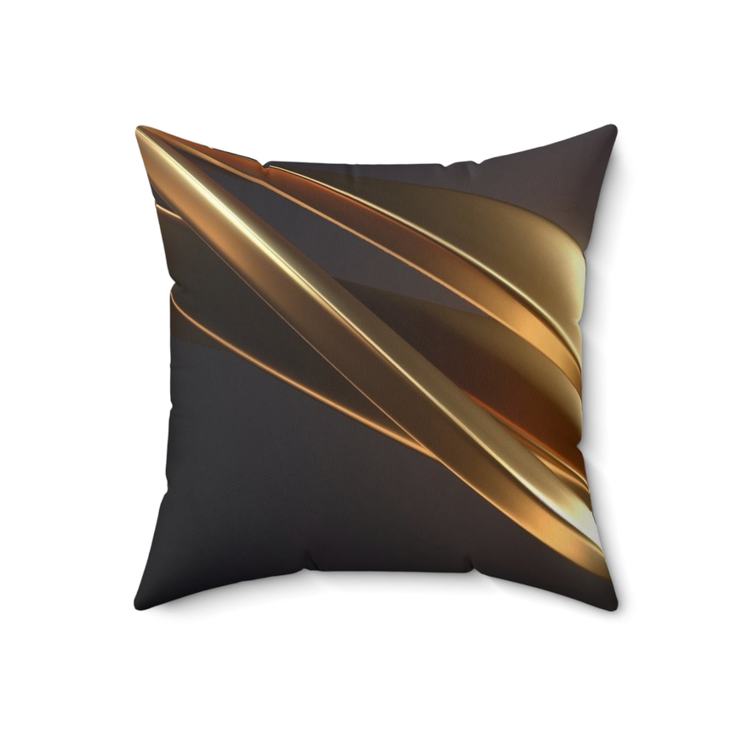 Golden Swirl Accent Pillow