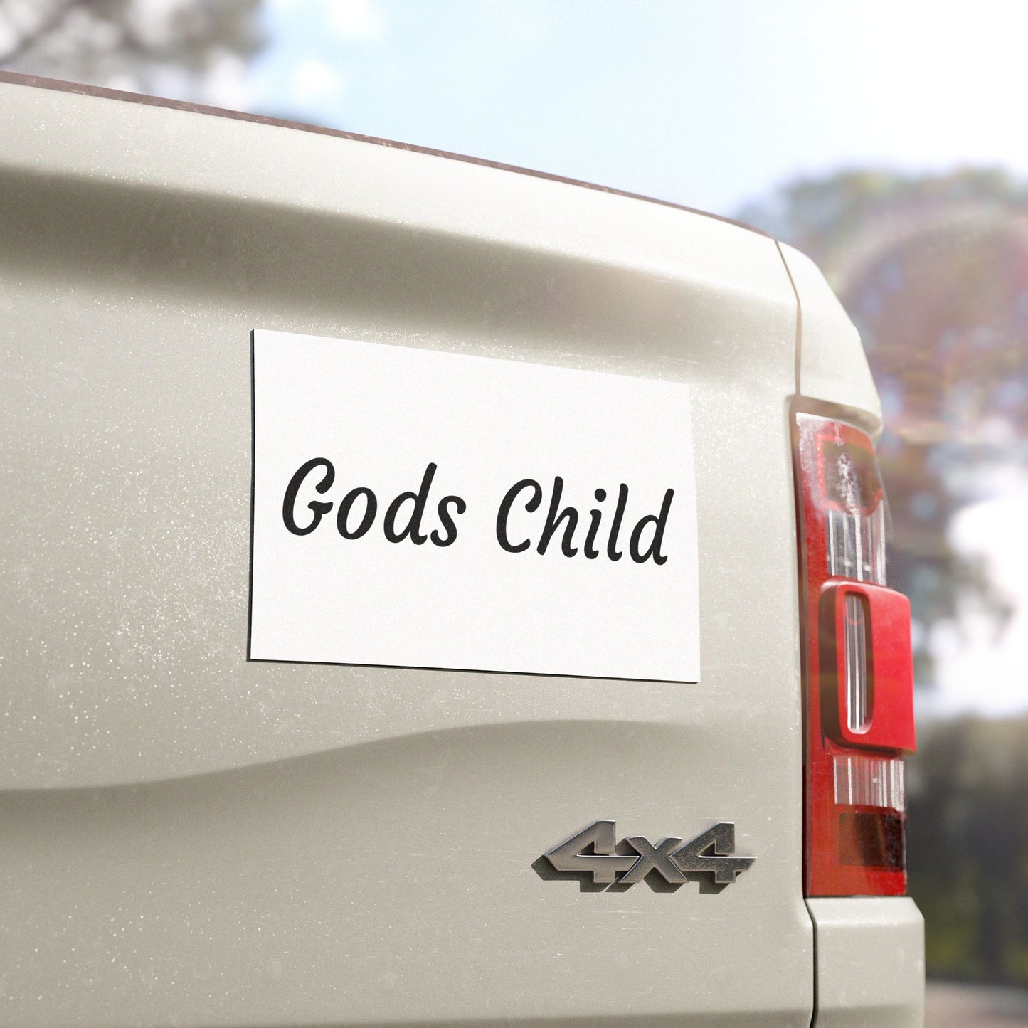 Inspirational 'God's Child' Car Magnet - Faith-Based Vehicle Decor