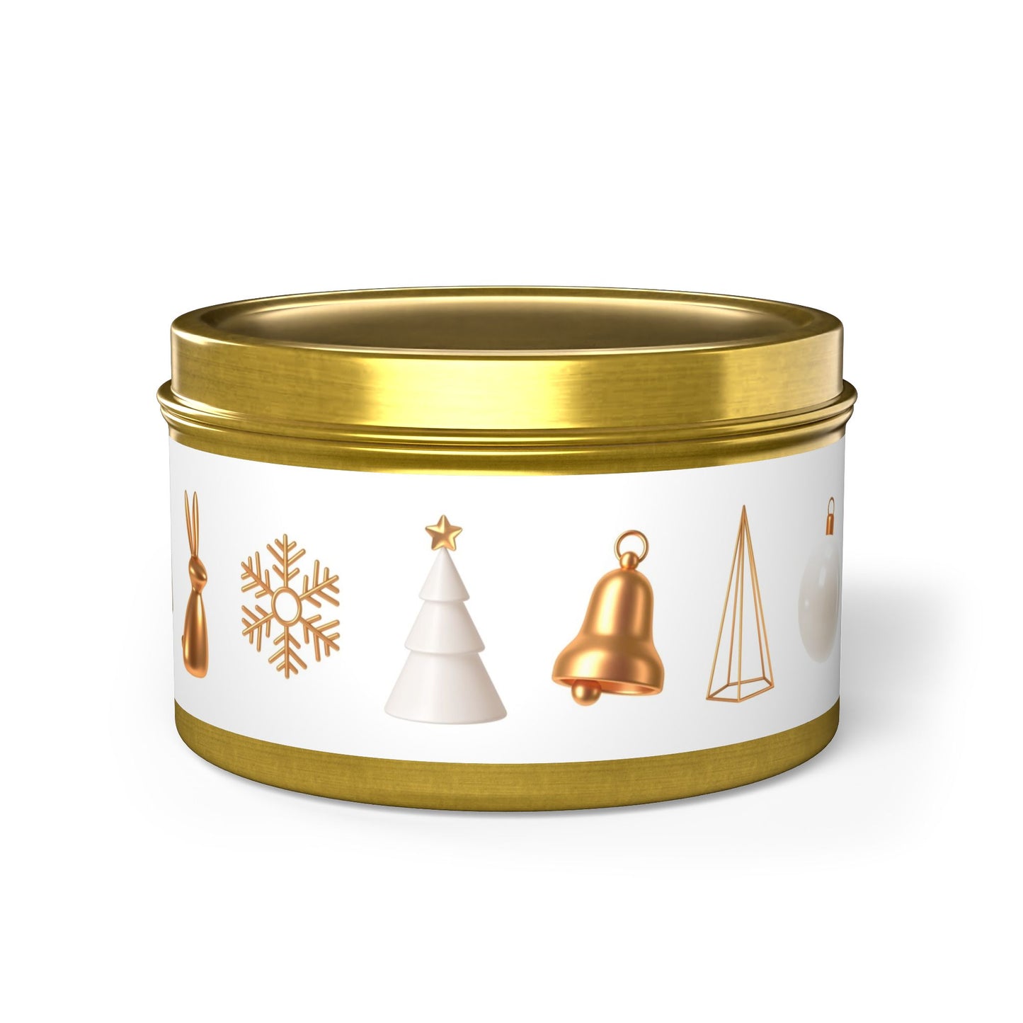 Festive Tin Candles - Holiday Decor & Gift Essentials