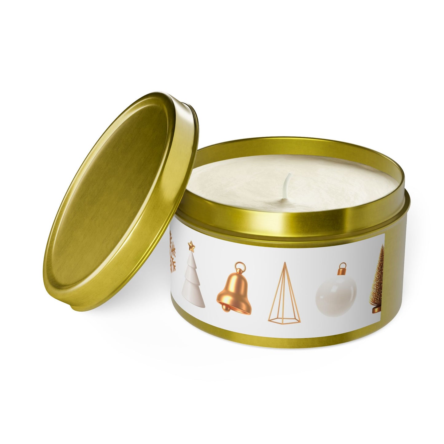 Festive Tin Candles - Holiday Decor & Gift Essentials