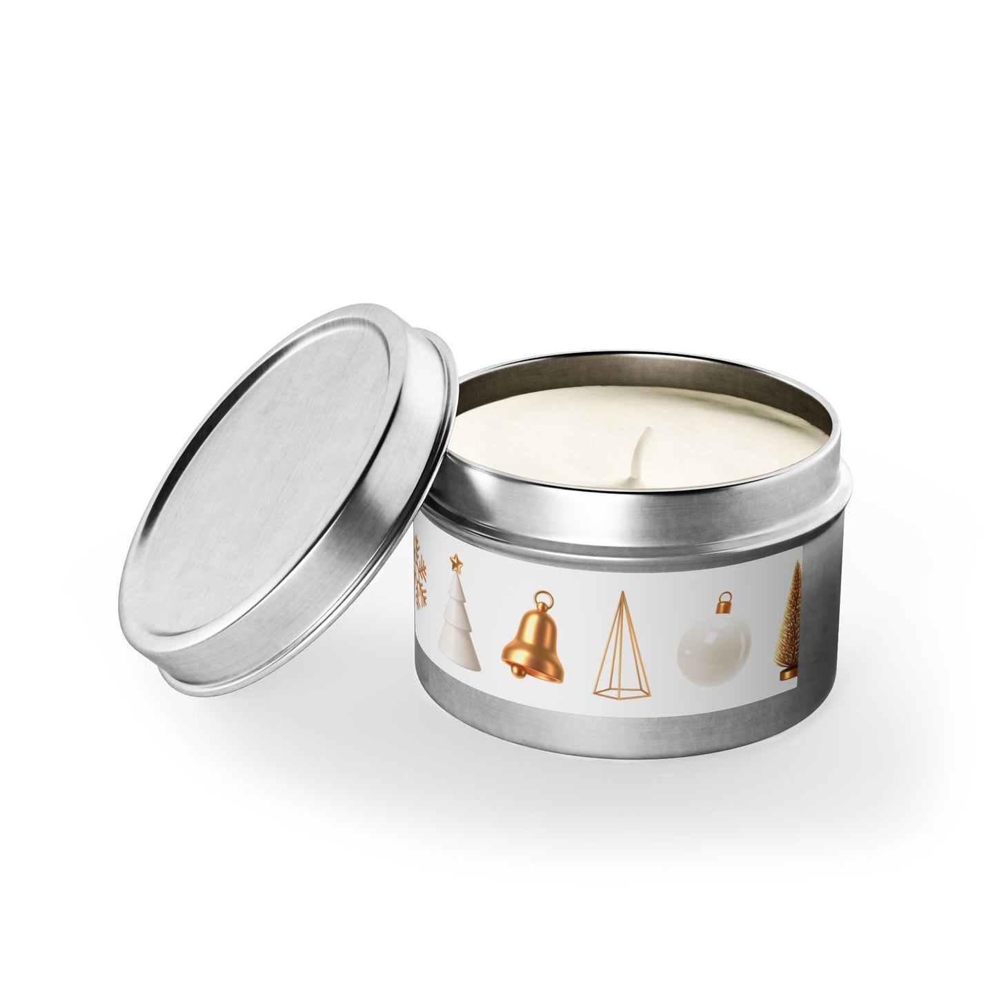 Festive Tin Candles - Holiday Decor & Gift Essentials