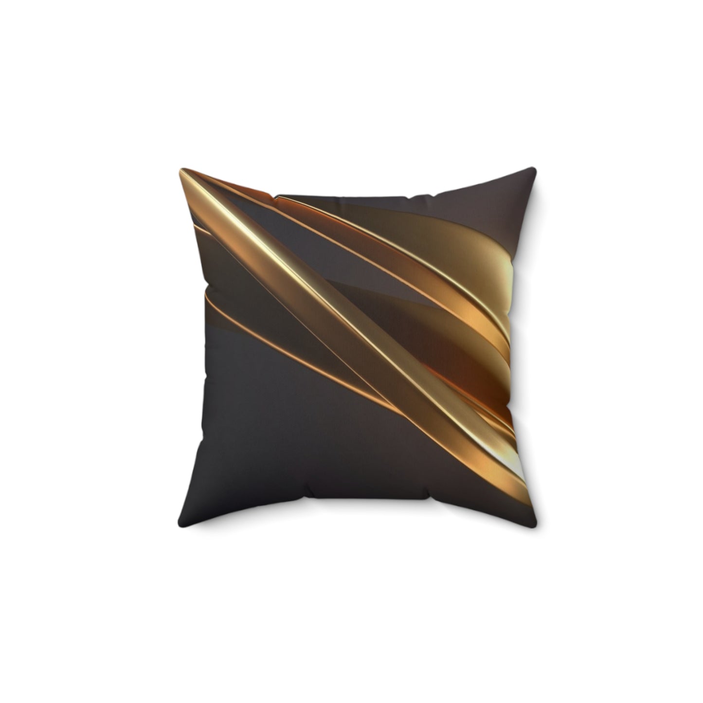 Golden Swirl Accent Pillow