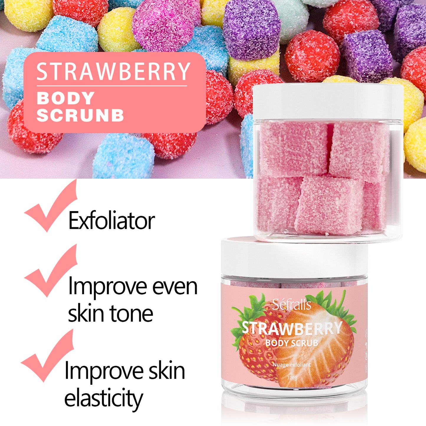 Sefralls Strawberry Body Scrub