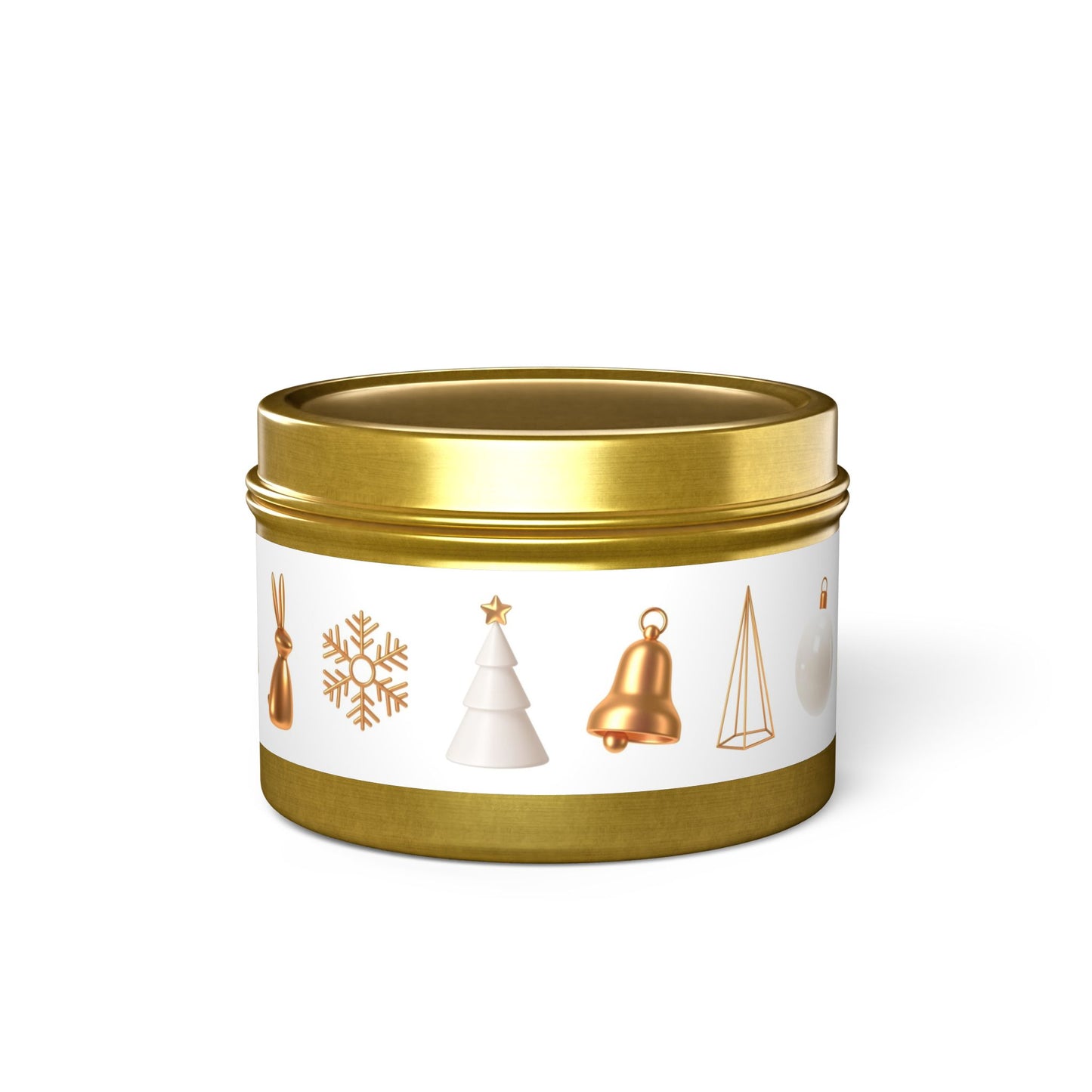 Festive Tin Candles - Holiday Decor & Gift Essentials