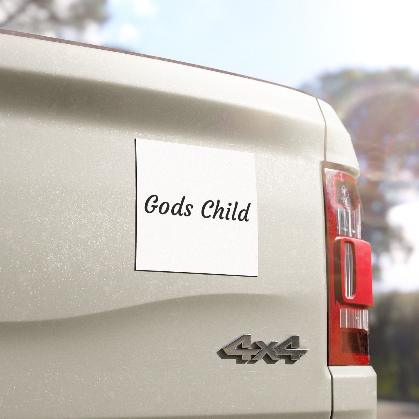 Inspirational 'God's Child' Car Magnet - Faith-Based Vehicle Decor