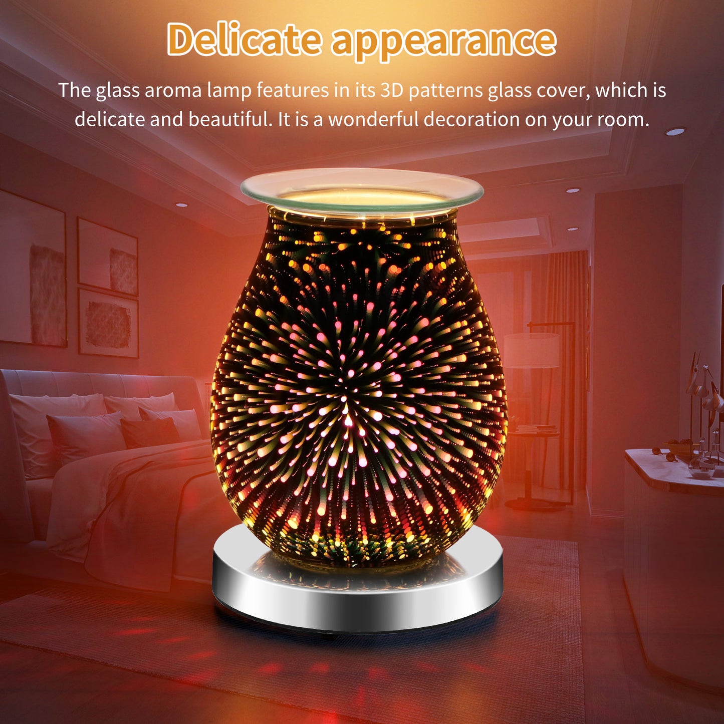 3D Fireworks Effect Touch Aromatherapy Machine