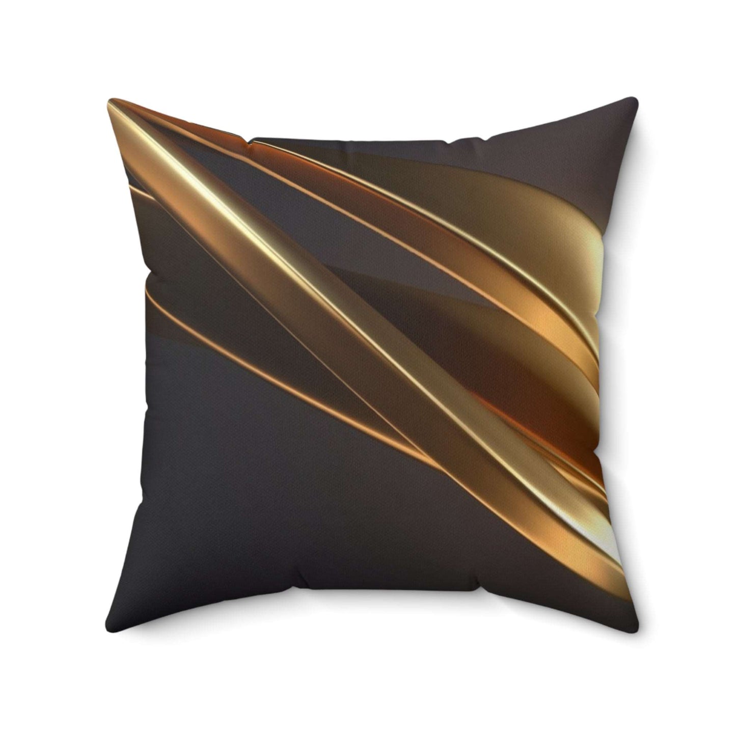 Golden Swirl Accent Pillow