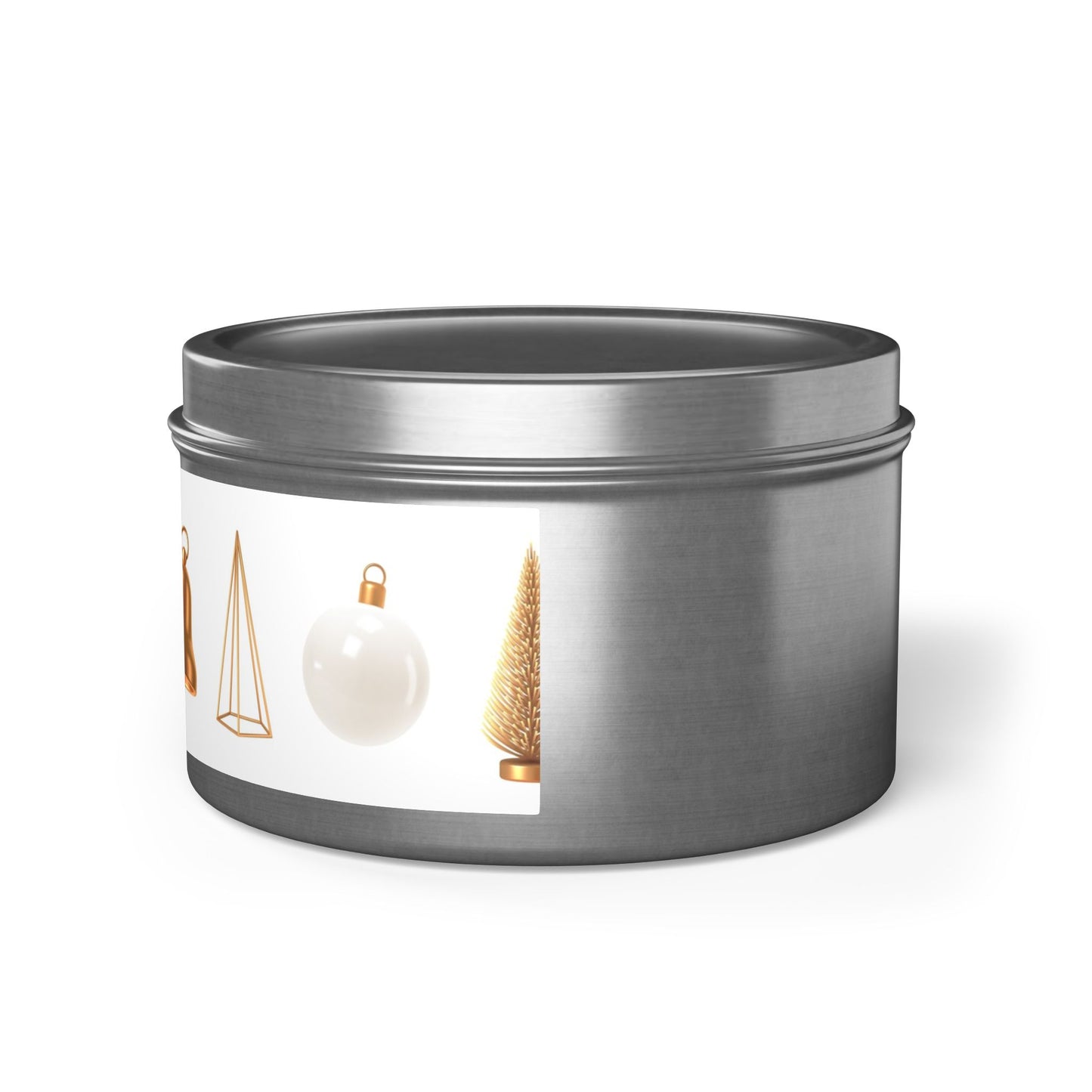 Festive Tin Candles - Holiday Decor & Gift Essentials