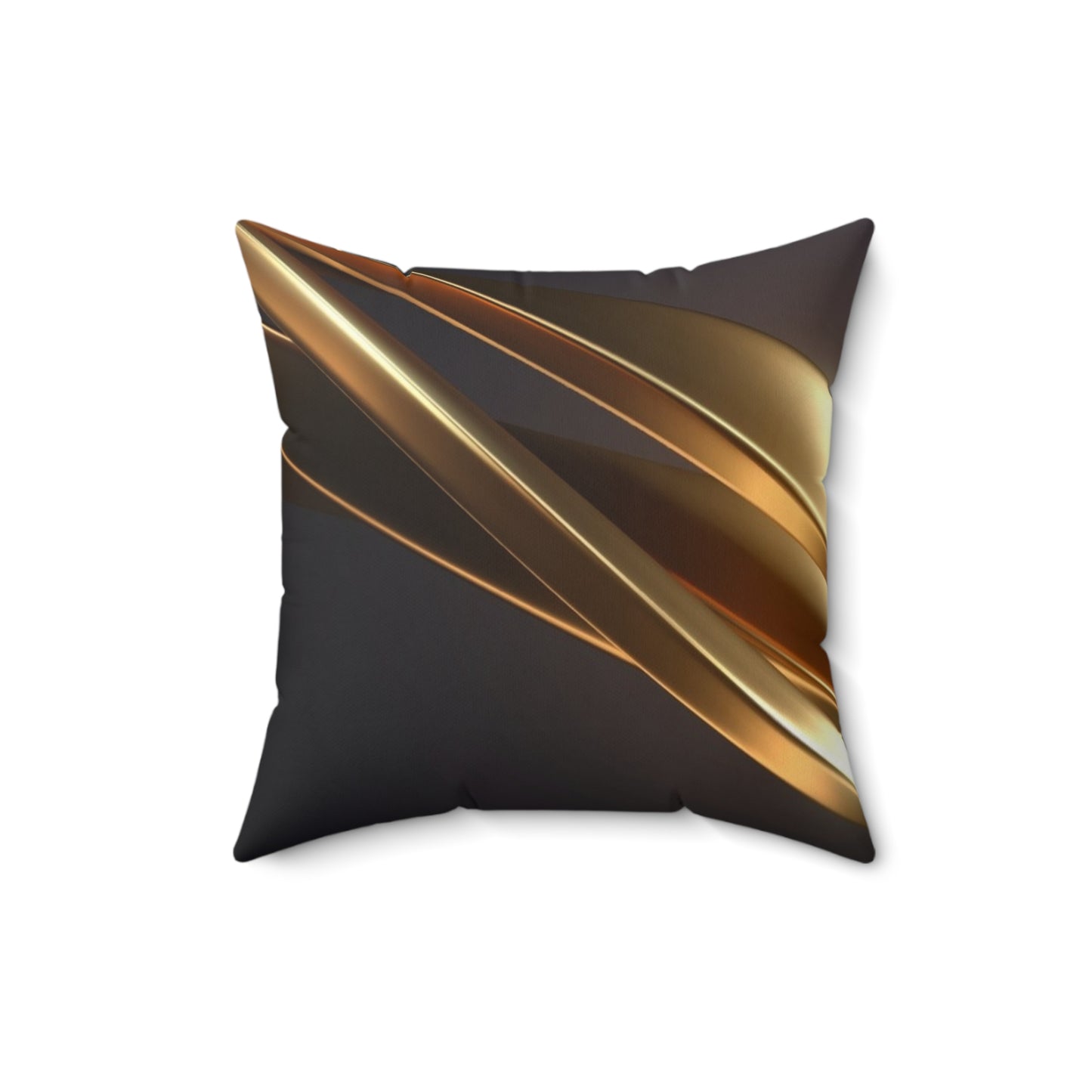 Golden Swirl Accent Pillow