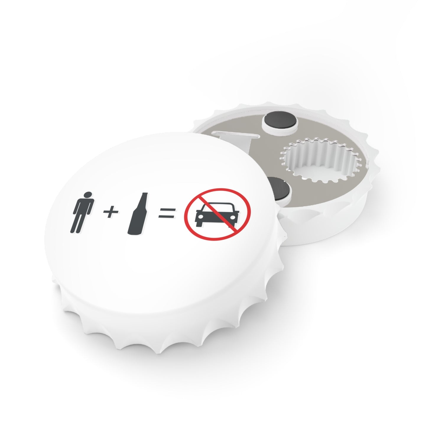 Humorous Bottle Opener - Stay Safe & Drink Responsibly