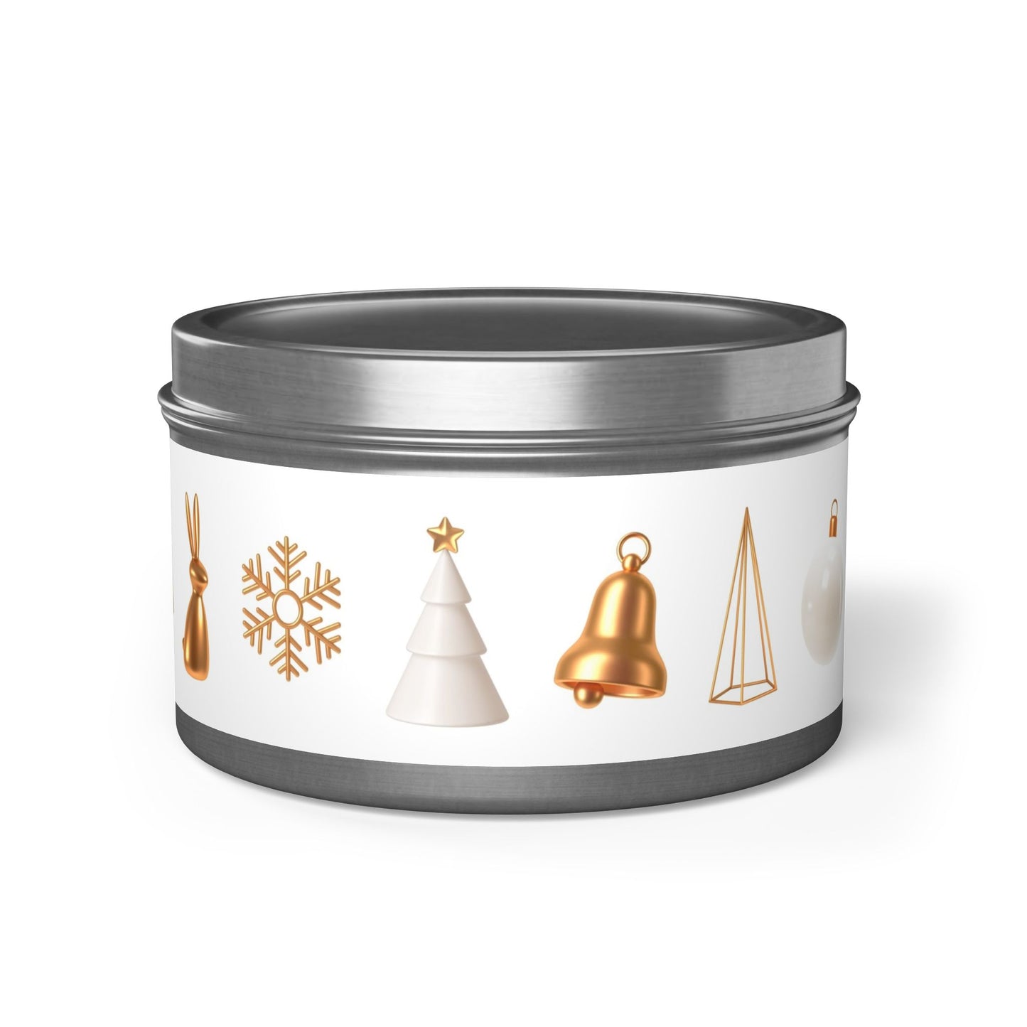 Festive Tin Candles - Holiday Decor & Gift Essentials