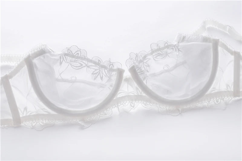 Slim Lace Underwire Floral Bra Sets