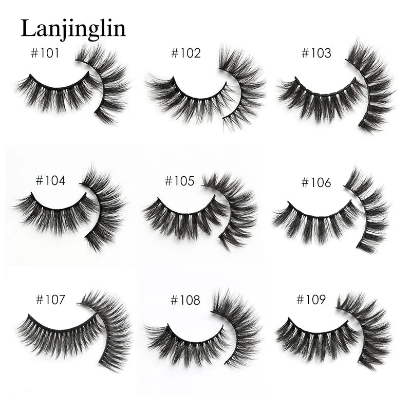 10/20/50/100 Pairs 3D Mink Lashes Natural Eyelashes