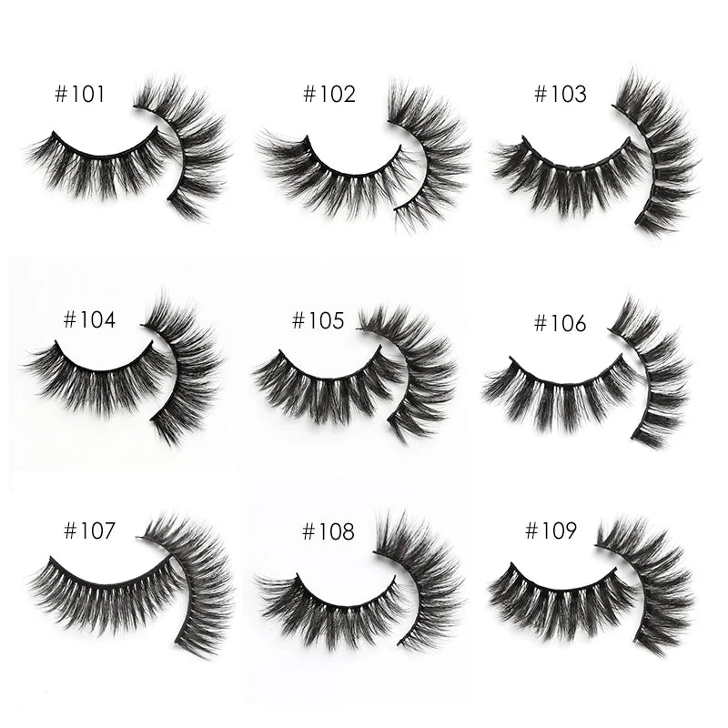 10/20/50/100 Pairs 3D Mink Lashes Natural Eyelashes