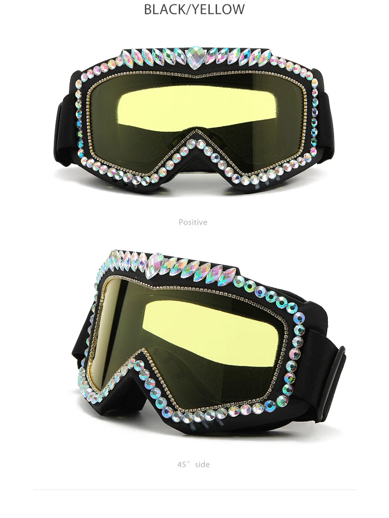 Steampunk Diamond Eye Wear Symphony Goggles