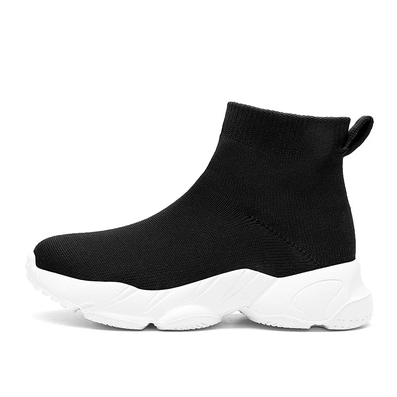 Kids Shoes Girls Sneakers Fashion Knit Luxury Designer High Top Shoes Comfortable Casual Running Sports Tennis Shoes for Girls