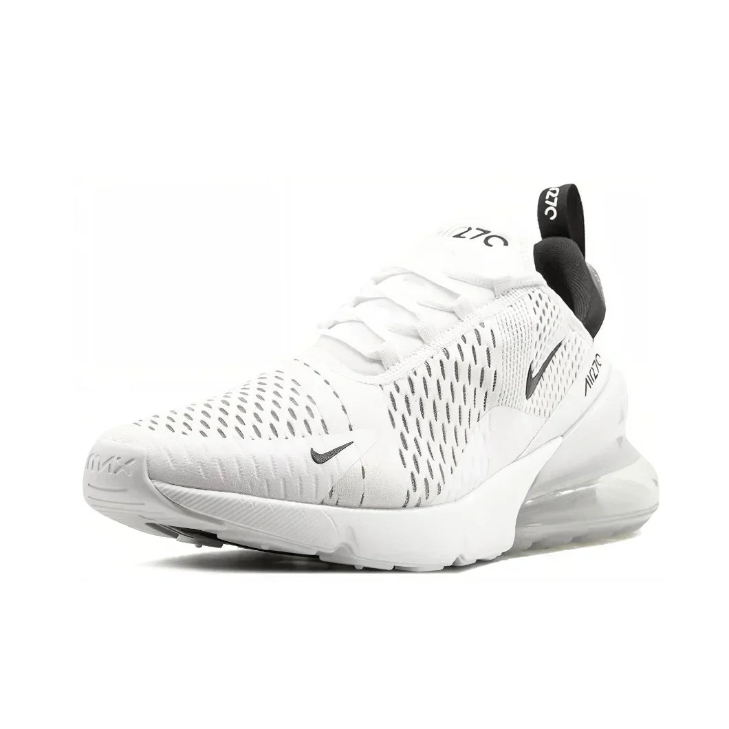 Nike White Air Max 270 Original Low Top Casual Running Shock Absorbing Anti slip Sneakers for Men and Women