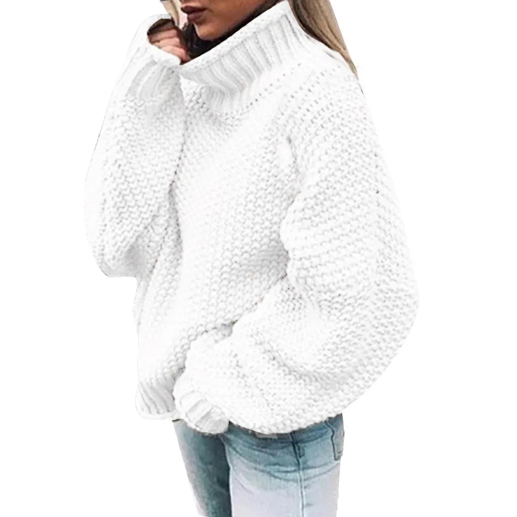 Long Sleeve Coarse Knit Sweater