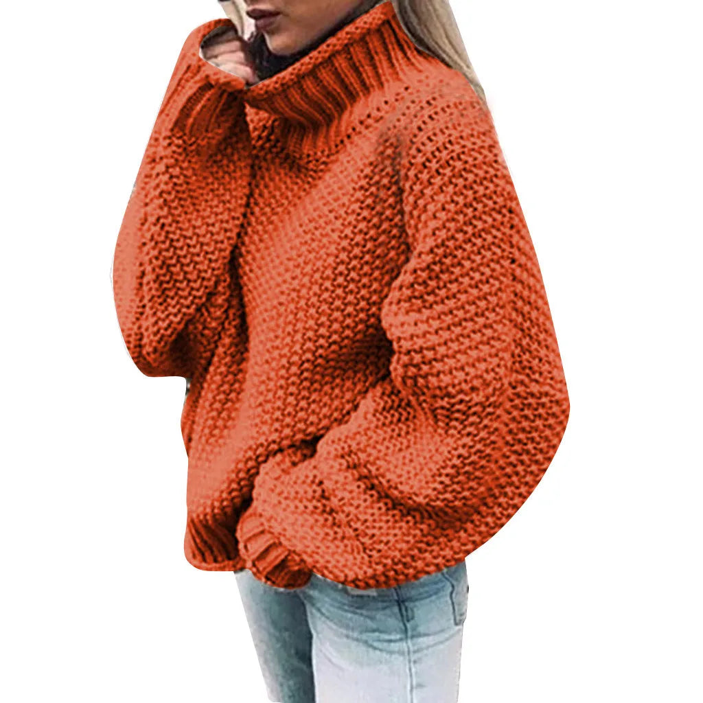 Long Sleeve Coarse Knit Sweater