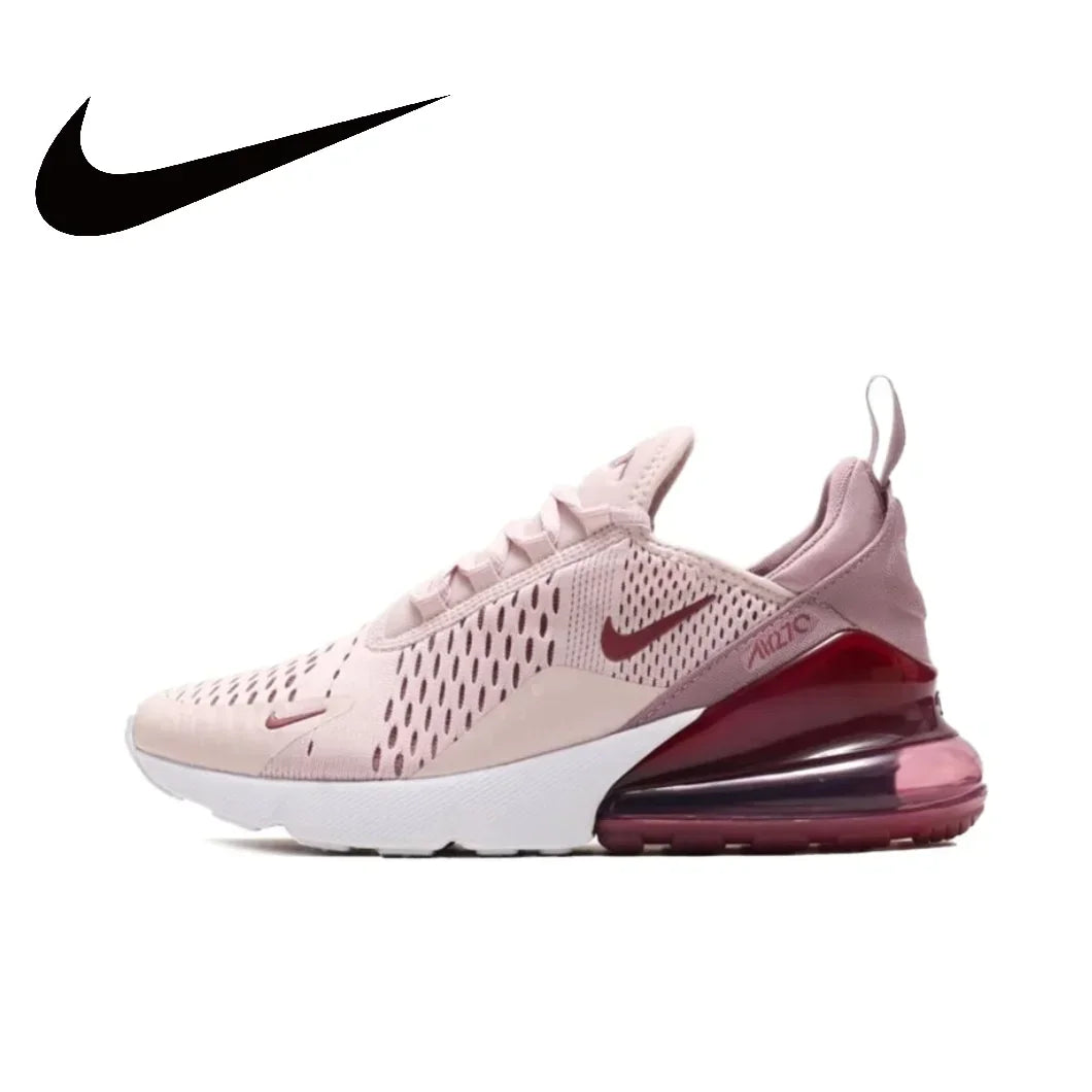 Nike White Air Max 270 Original Low Top Casual Running Shock Absorbing Anti slip Sneakers for Men and Women