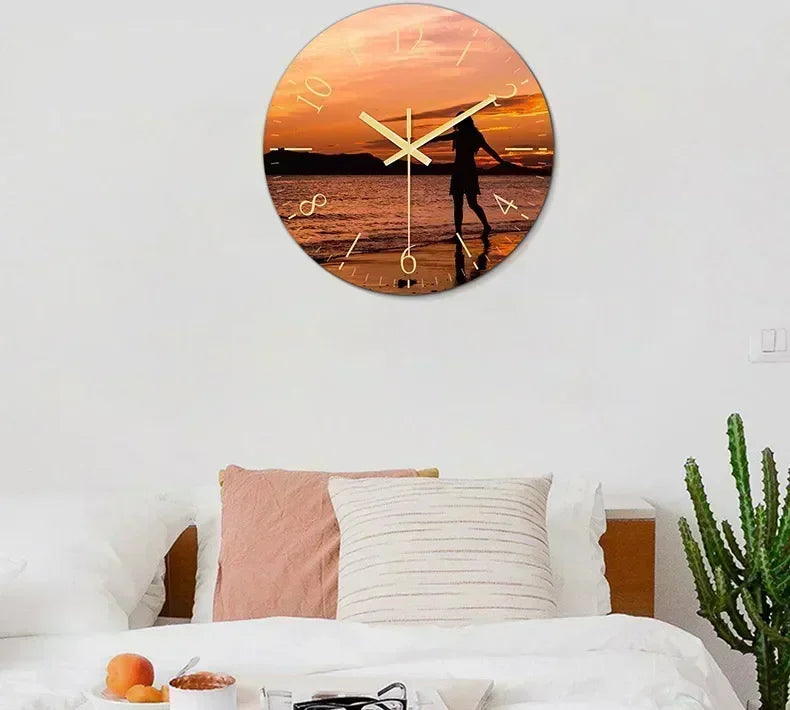 Personalized Wall Clock Quiet Quartz Home Clock Custom Photos