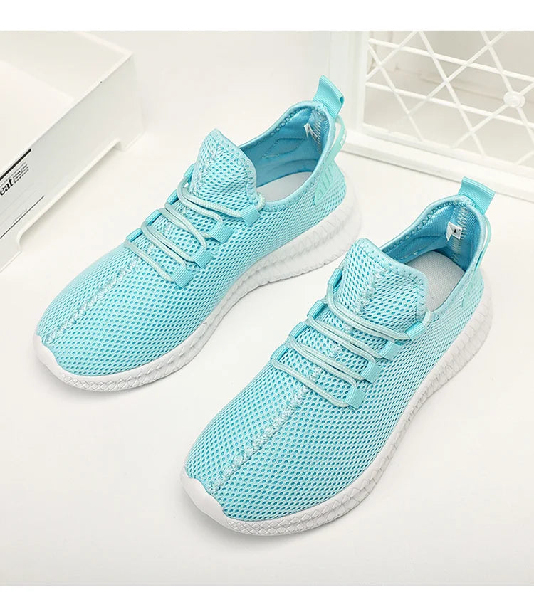 Hot Sale Pink Sneakers Women Large Size 35-48 Breathable Mesh Running Shoes Men Women's Sports Sneakers Lightweight Tennis Shoes