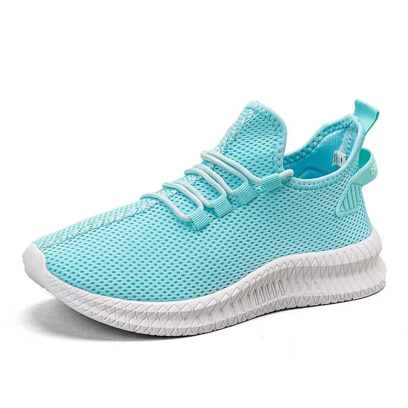 Hot Sale Pink Sneakers Women Large Size 35-48 Breathable Mesh Running Shoes Men Women's Sports Sneakers Lightweight Tennis Shoes