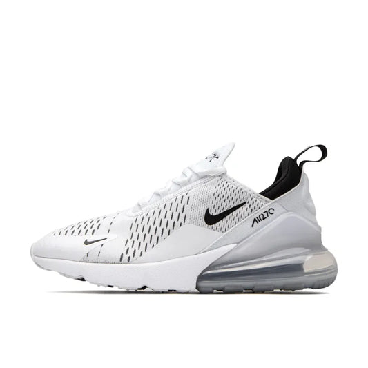 Nike White Air Max 270 Original Low Top Casual Running Shock Absorbing Anti slip Sneakers for Men and Women