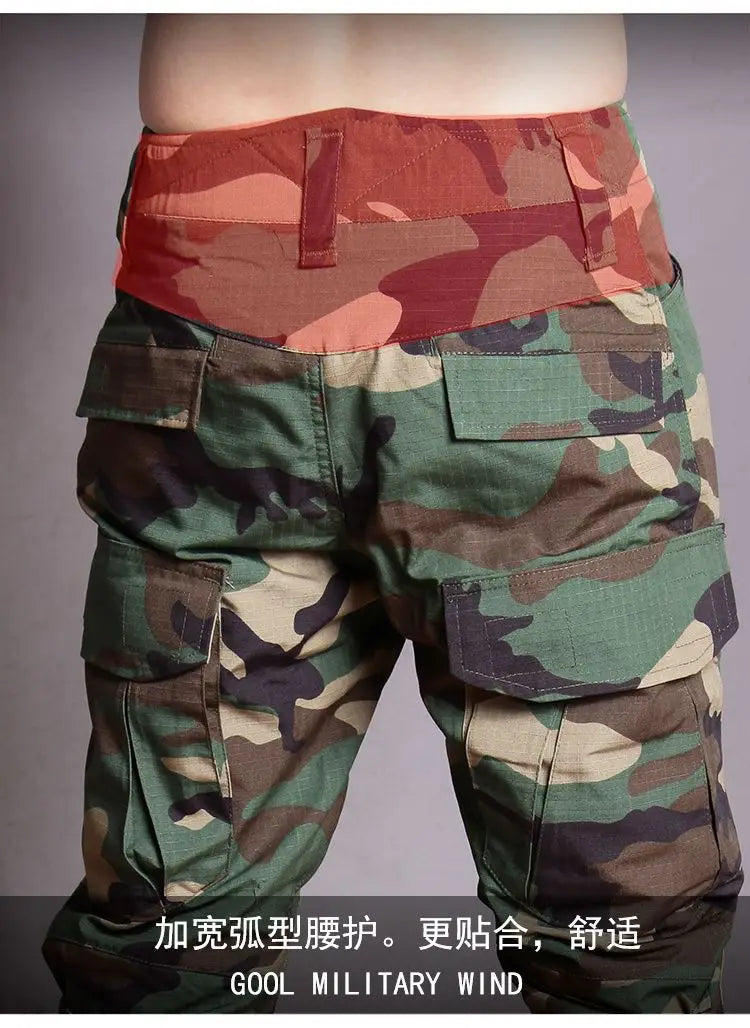 Men Camo Cargo Pants Set