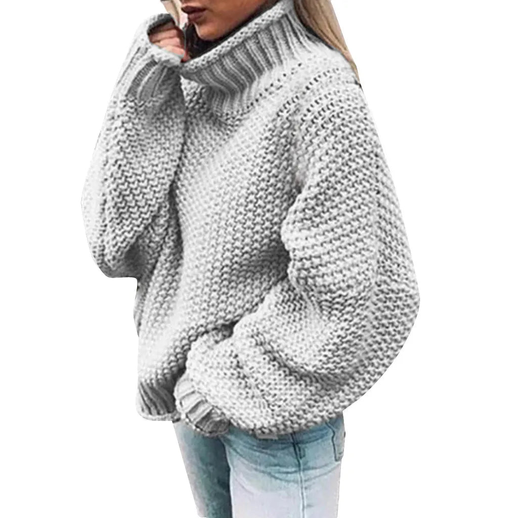 Long Sleeve Coarse Knit Sweater