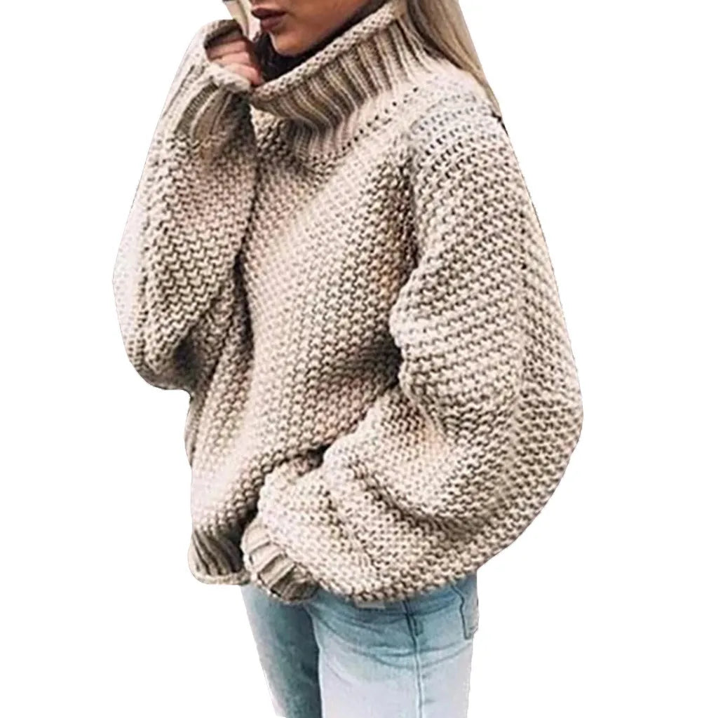 Long Sleeve Coarse Knit Sweater