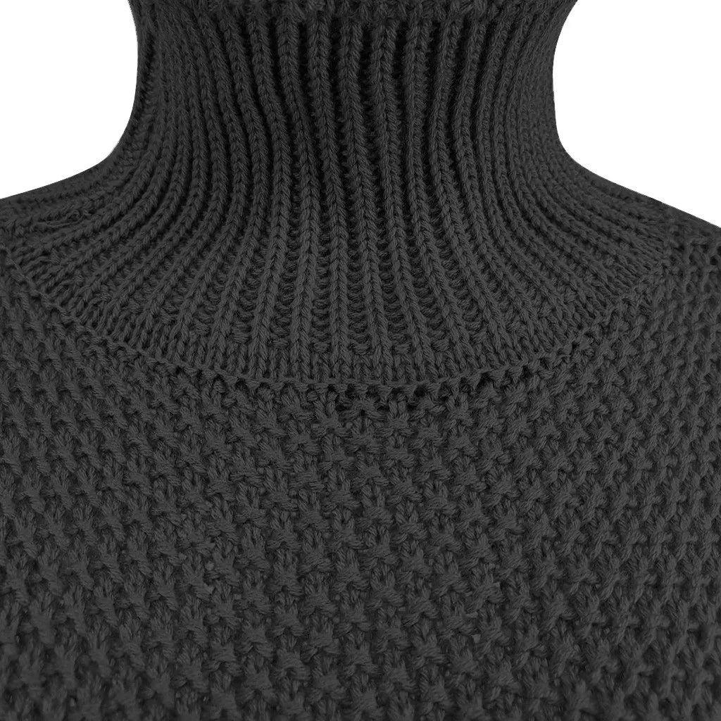 Long Sleeve Coarse Knit Sweater