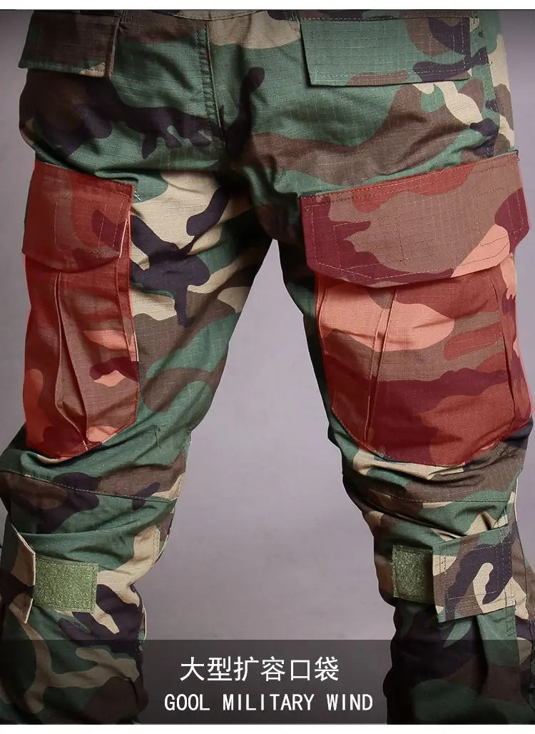 Men Camo Cargo Pants Set