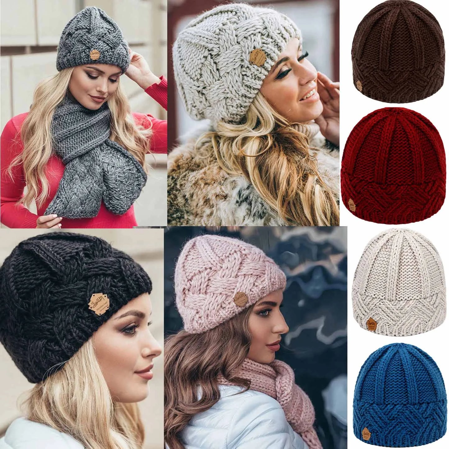 Mountain Hat Women Warm Fashion Winter Hemming Women Wool Knitted Keep Hats Hat Baseball Caps Adapt A Caps