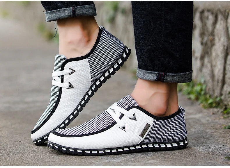 Hot Trendy Men Casual Shoes 2023 Slip-on Comfortable Flat Men's Shoes Concise Lazy Basic Driving Male Shoes New Erkek Ayakkabı