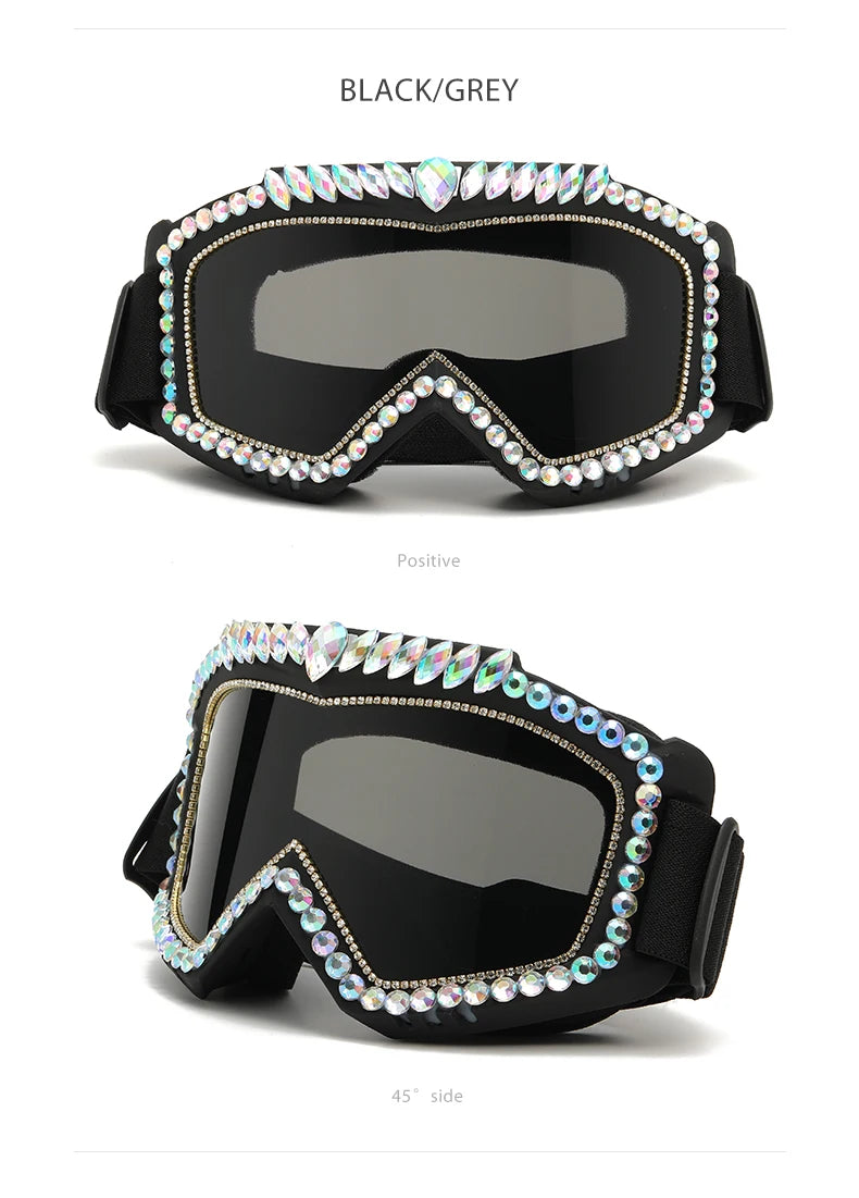 Steampunk Diamond Eye Wear Symphony Goggles