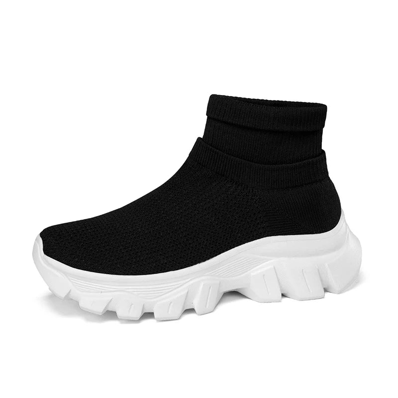 Ultralight Running Shoes 45 Size Mens Sock Trainers Fashion Breathable Sock Sneakers Woman High top Sport Sneaker Platform Shoes