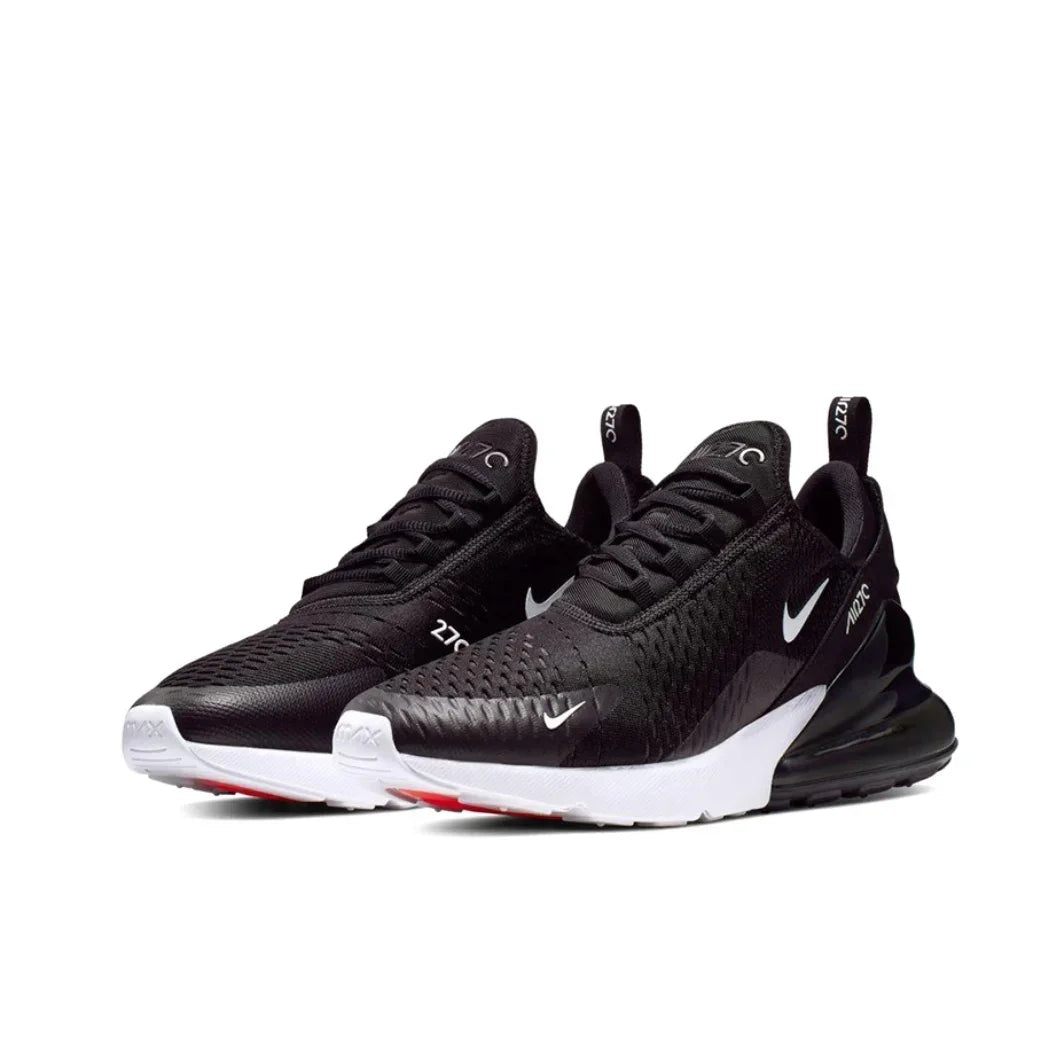 Nike White Air Max 270 Original Low Top Casual Running Shock Absorbing Anti slip Sneakers for Men and Women