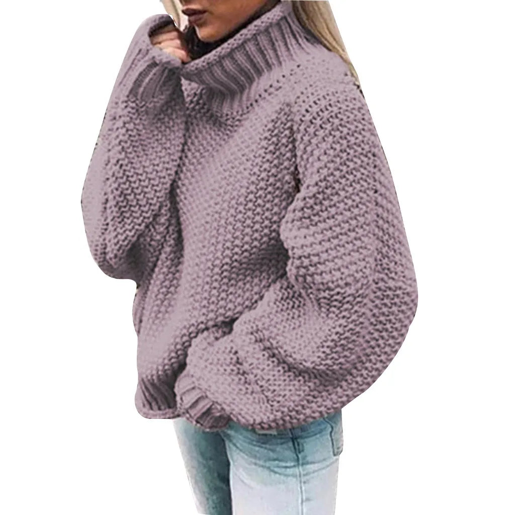 Long Sleeve Coarse Knit Sweater