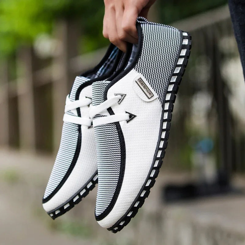 Hot Trendy Men Casual Shoes 2023 Slip-on Comfortable Flat Men's Shoes Concise Lazy Basic Driving Male Shoes New Erkek Ayakkabı