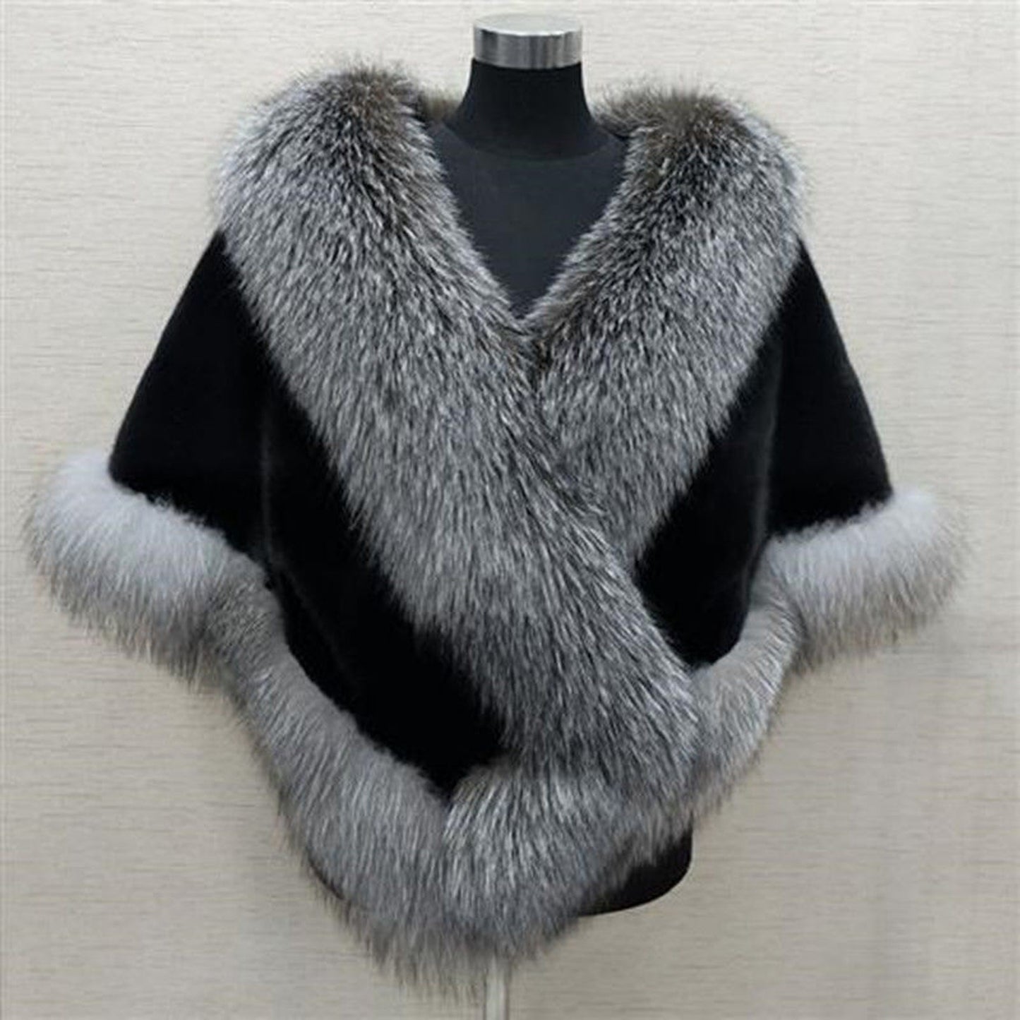 Elegant White Faux Fur Wraps Shawl Autumn Winter Wedding Bridal Evening Party Warm Scarf Wraps Soft Mink Fox fur Dress Cloak