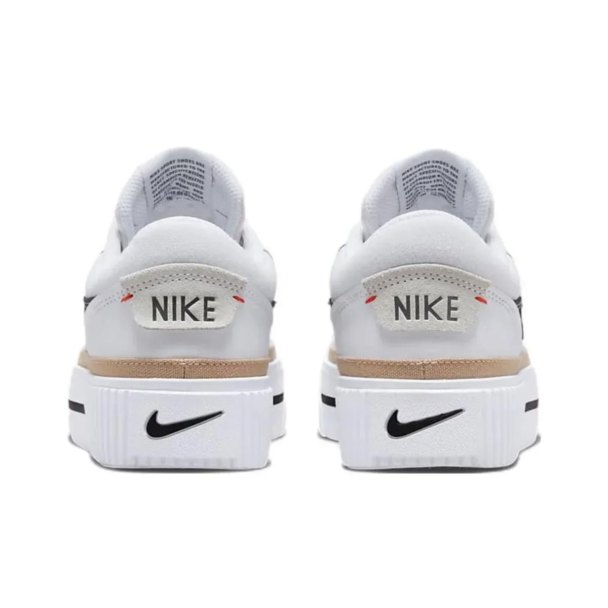 Nike original COURT LEGACY LIFT shoes Women 2024 New Summer  Thick Sole Heightened Fashion lightweight casual sneakers