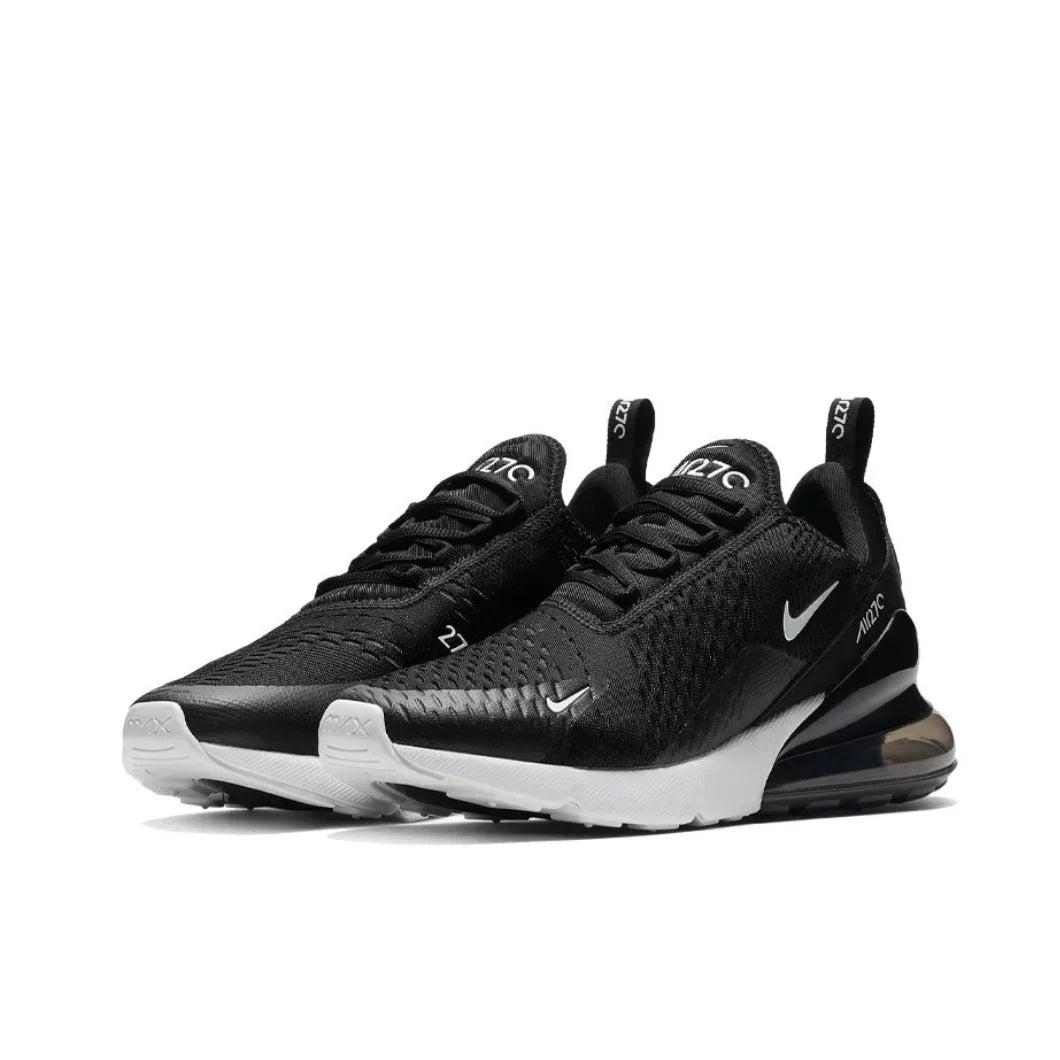 Nike White Air Max 270 Original Low Top Casual Running Shock Absorbing Anti slip Sneakers for Men and Women