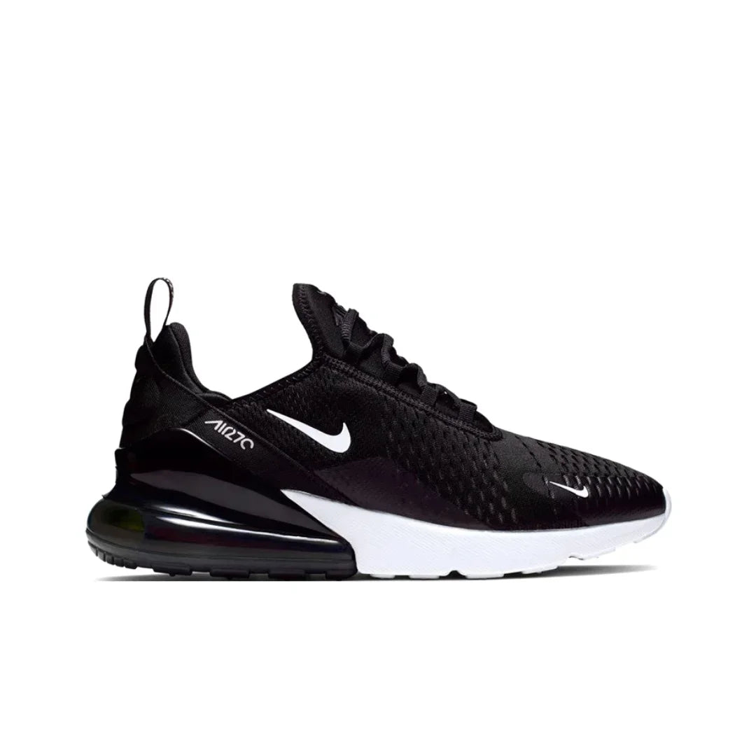 Nike White Air Max 270 Original Low Top Casual Running Shock Absorbing Anti slip Sneakers for Men and Women