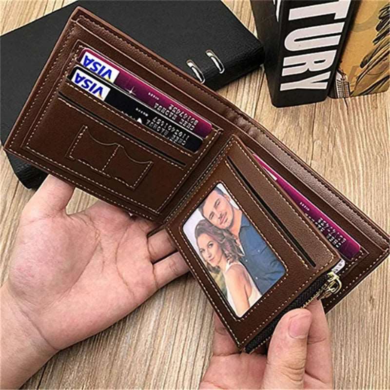 Personalized Photo Wallets Christmas Gift for Him Men Engraved Wallets Custom Photo Wallet Father'S Day Gift from Daughter